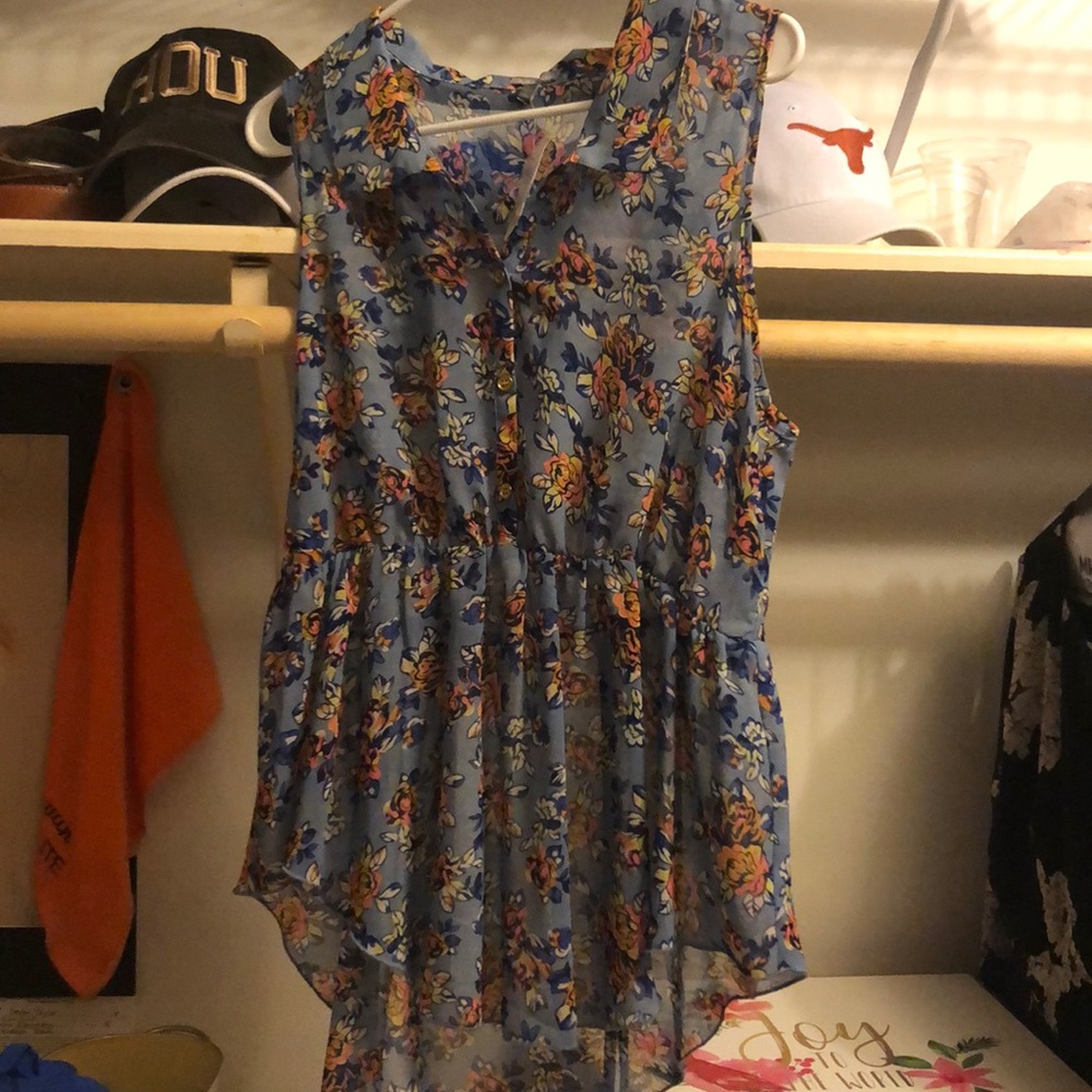 Blue tank